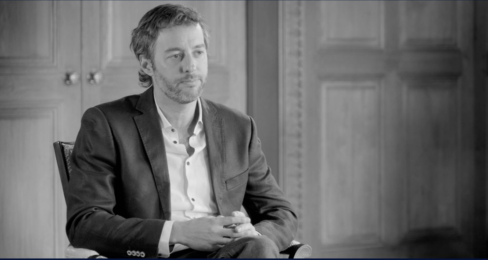 Matías Baridon, de Blk. Realty, durante la entrevista sobre The Edge