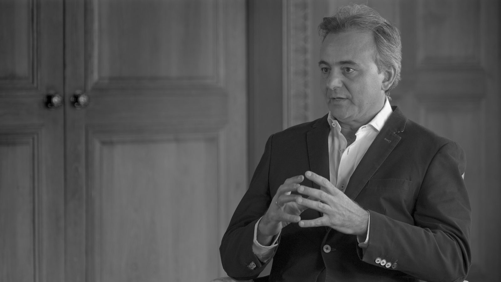 El arquitecto Álvaro Pallas, de Exat Consulting, durante la entrevista sobre The Edge