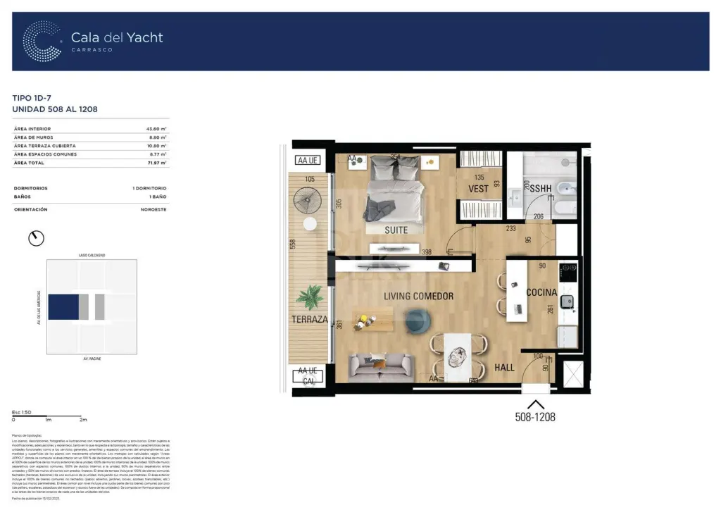 1-bedroom apartment at Cala del Yacht, Montevideo · Apartment in Parque Roosevelt