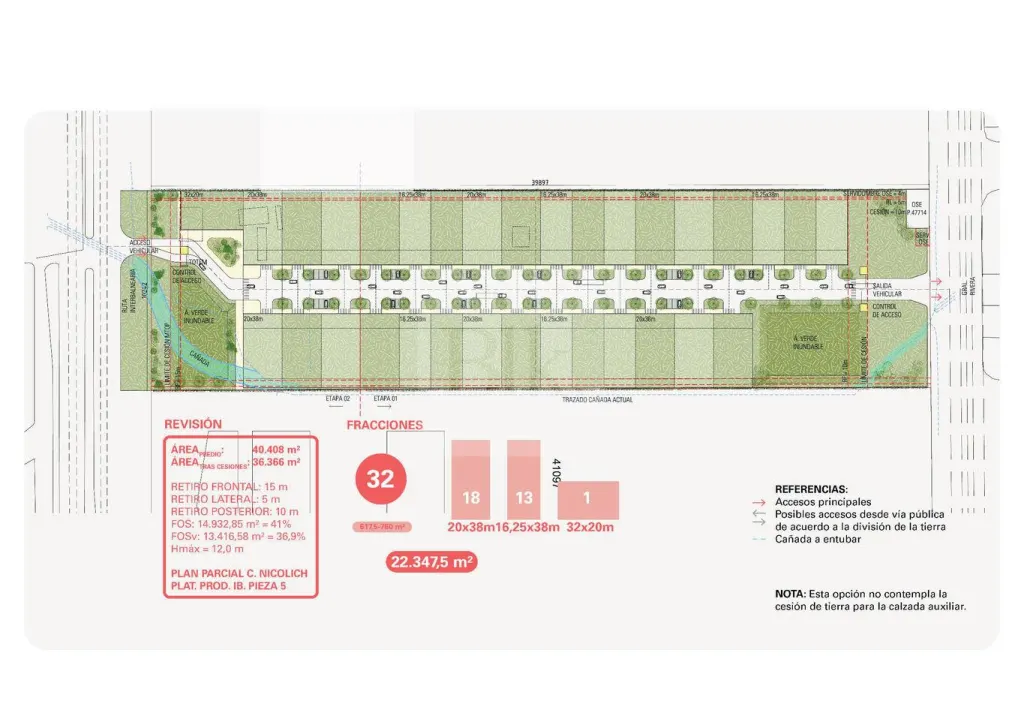 760 m² plots in Cinetic Business Park · Land in Canelones