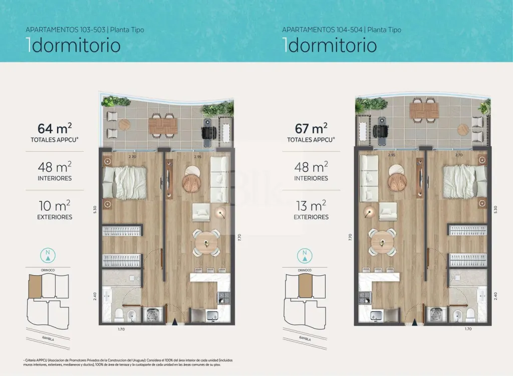 Apartamento de 1 quarto no Cordelia, Malvín · Apartamento em Malvín