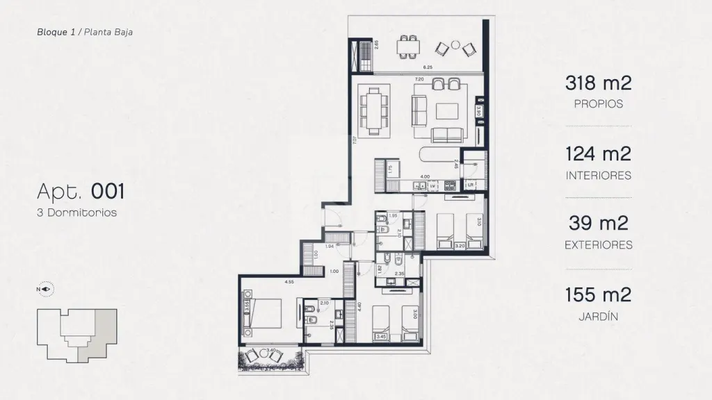 Apartamento de 3 quartos com jardim no Pausa Montoya · Apartamento em Montoya