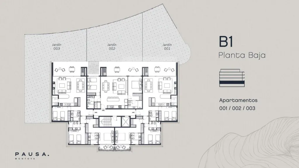 Apartamento de 3 quartos com jardim no Pausa Montoya · Apartamento em Montoya