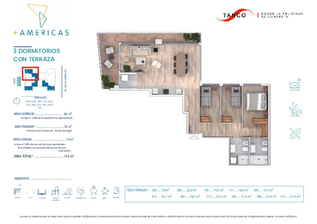 3-bedroom apartment in Américas Uno · Apartment in Parque Roosevelt