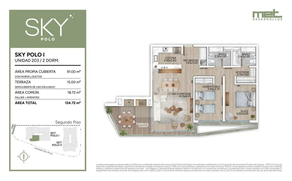 2-bedroom apartment at Sky Polo, Carrasco · Apartment in Los Olivos
