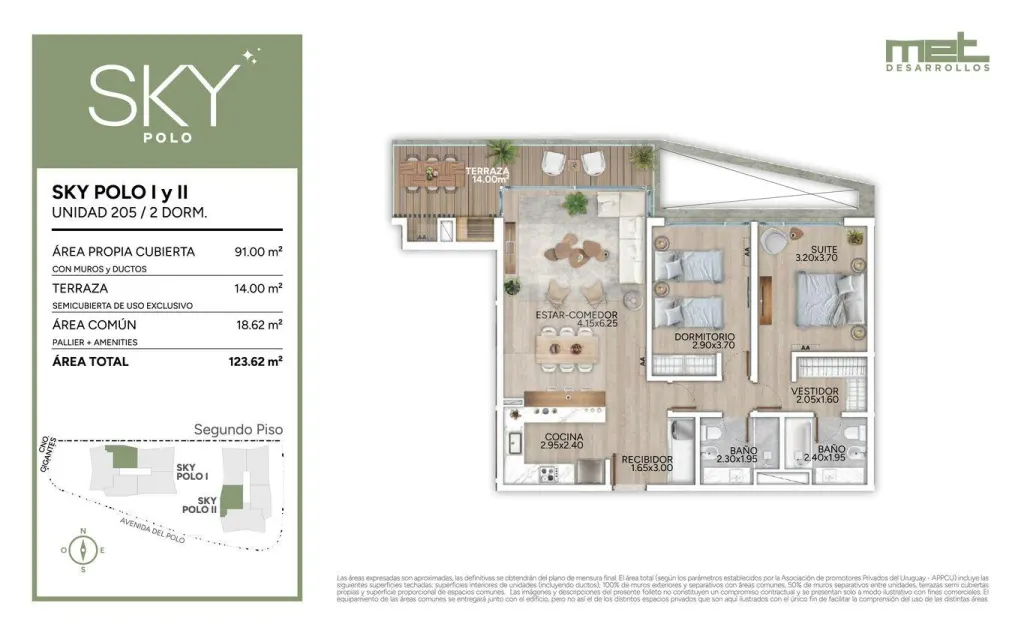 2-bedroom apartment at Sky Polo, Carrasco · Apartment in Los Olivos