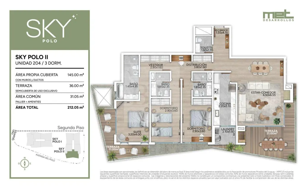 3-suite apartment at Sky Polo, Carrasco · Apartment in Los Olivos