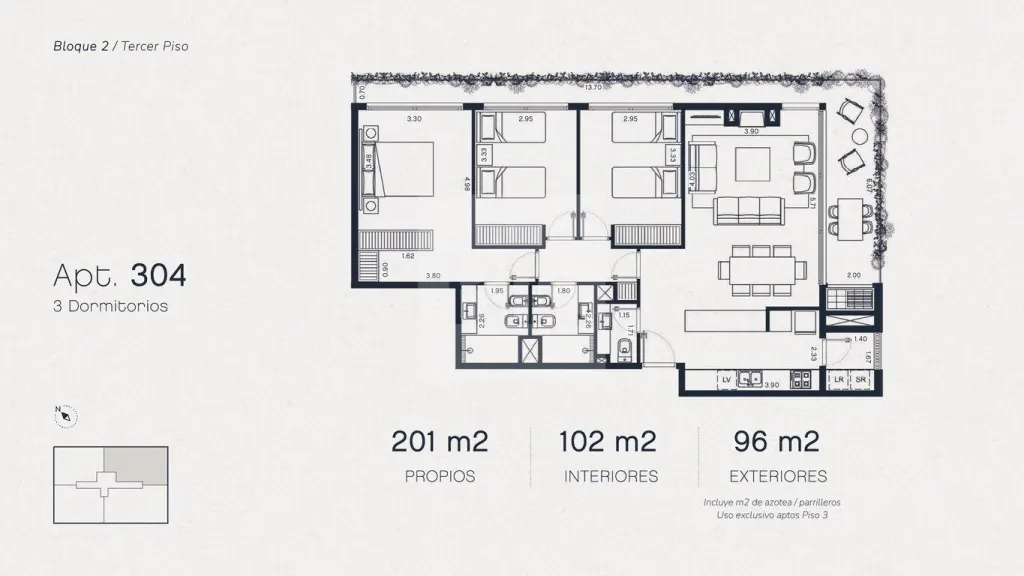 Apartamento de 3 quartos com rooftop no Pausa Montoya · Apartamento em Montoya