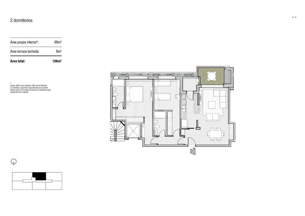 Apartamento de 2 dormitorios en Carrasco, zona colegios · Apartamento en Carrasco Norte