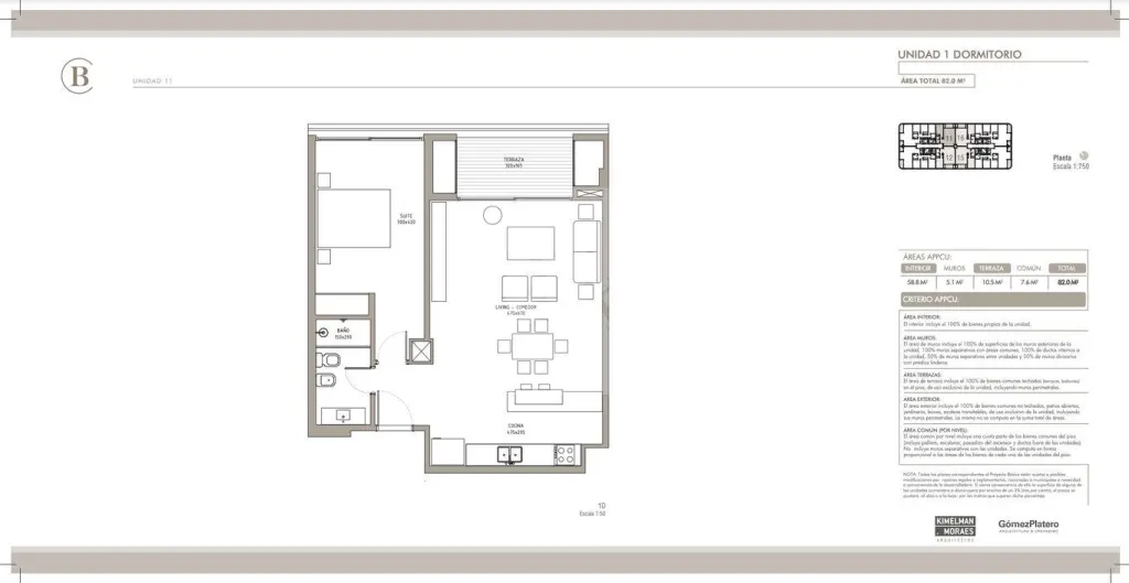 Apartamento en venta de 1 dormitorio en Carrasco Boating · Apartamento en Parque Roosevelt